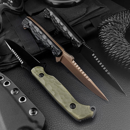 The Krypton:Durable One-Piece Steel Forged Fixed Blade Knife