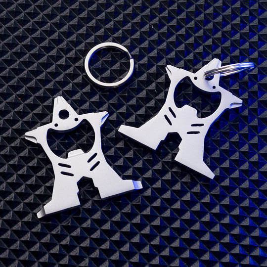 Ultralight Precision: The Ultimate EDC Humanoid Multi-Tool Keyring – Sleek, Compact & Versatile
