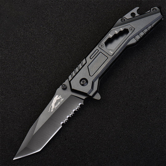 Leopard's Edge:  Stainless Steel Multipurpose Pocket Knife