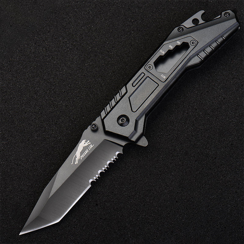 Leopard's Edge:  Stainless Steel Multipurpose Pocket Knife