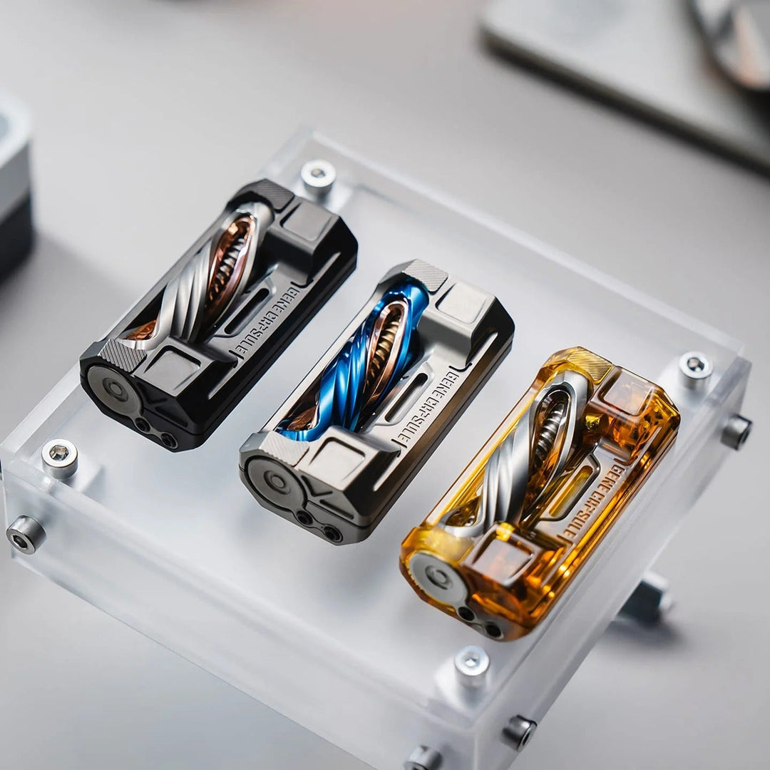 Gene Capsule - DNA double helix EDC slider with titanium and PEI options