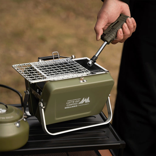 FoldFlame – Foldable Mini BBQ Grill For Camping, Picnics & Outdoor Cooking