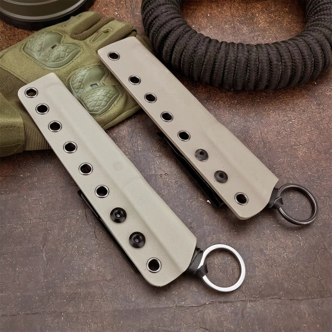 The Nexar:Leather-Wrapped EDC Fixed Blade Tactical Knife