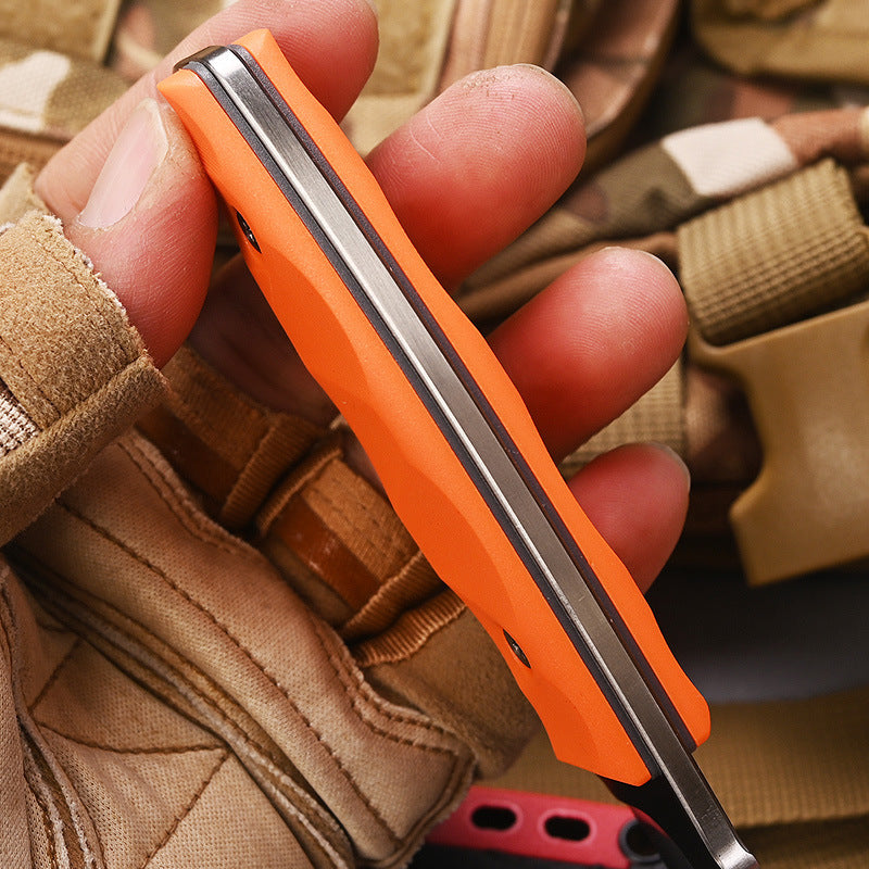 The Trailblazer: Multi-Functional Survival Knife with Compass & Fire Starter