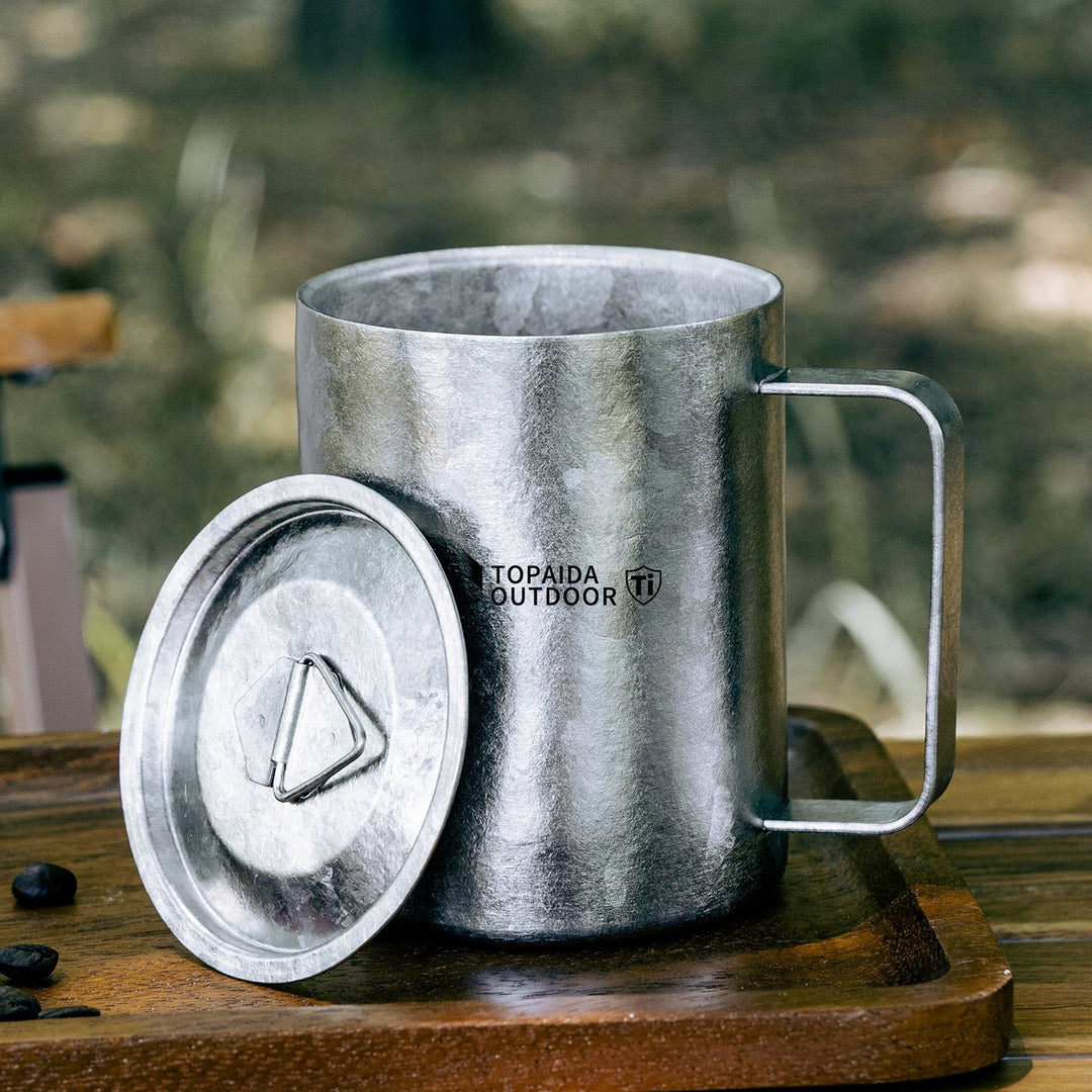 The Lumo:Pure Titanium Frosted Mug Double Wall Cup