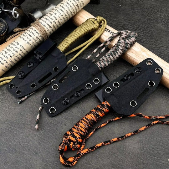 The Frost:Hand-Wrapped Handle Outdoor Fixed Blade Knife