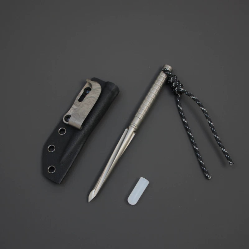 TitanSpike:Titanium Tactical Utility EDC Tool with K-Sheath