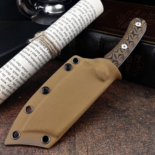 RavenEdge:8Cr13MoV Steel Fixed Blade Wilderness Utility Knife