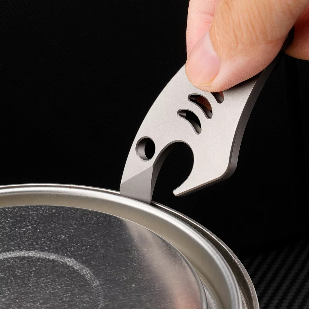 The Mako:Titanium EDC Pry Bar, Screwdriver Pocket Multi-Tool