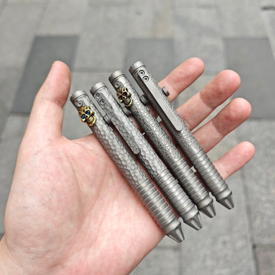 The Aero:Titanium Multifunctional Portable Spinner EDC Pen