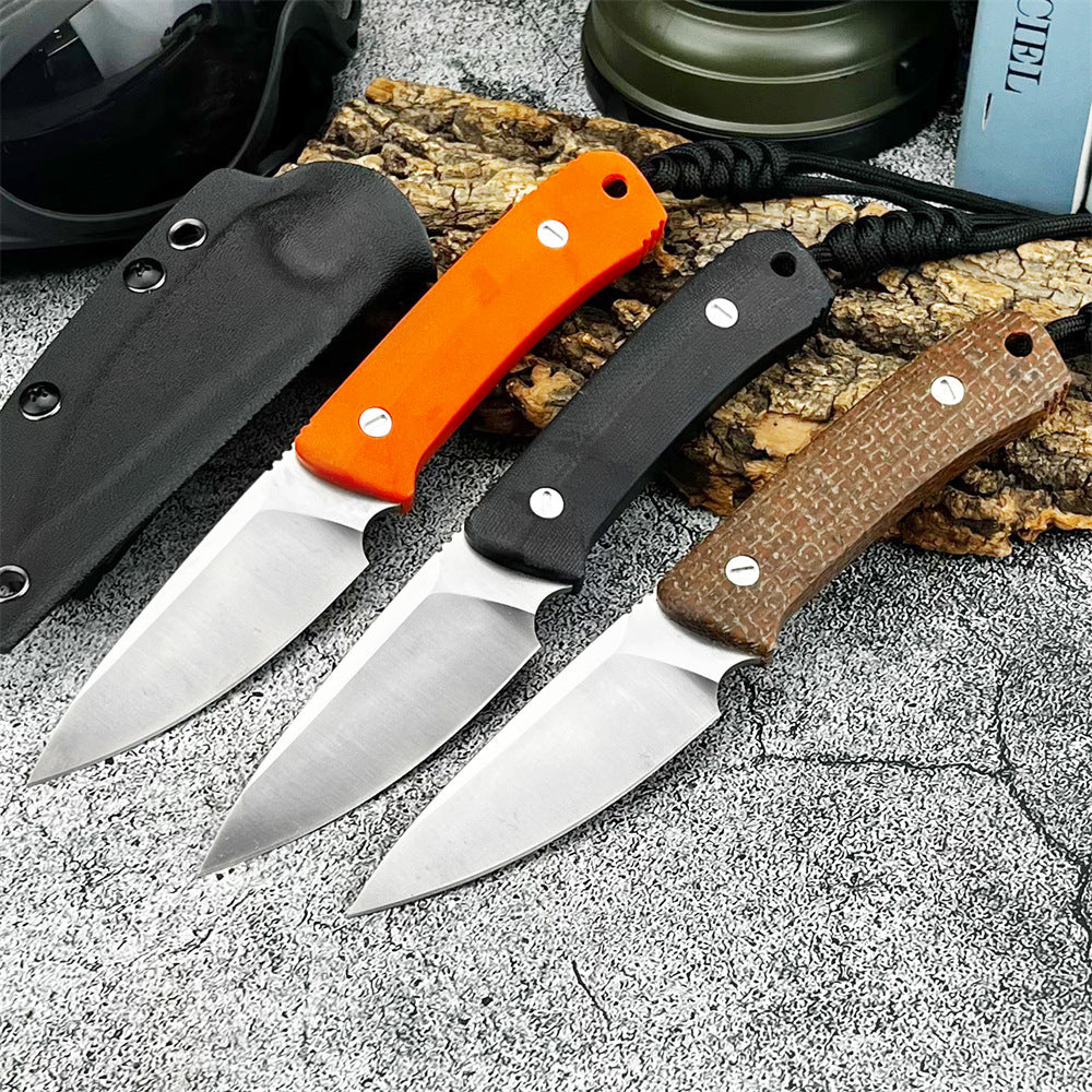 Pocket-Sized Beast:G10 Outdoor Fixed Blade EDC Knife with K-Sheath