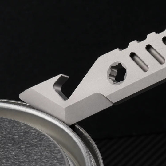 The Xevron:Titanium Pry Bar – EDC Fidget Tool & Bottle Opener