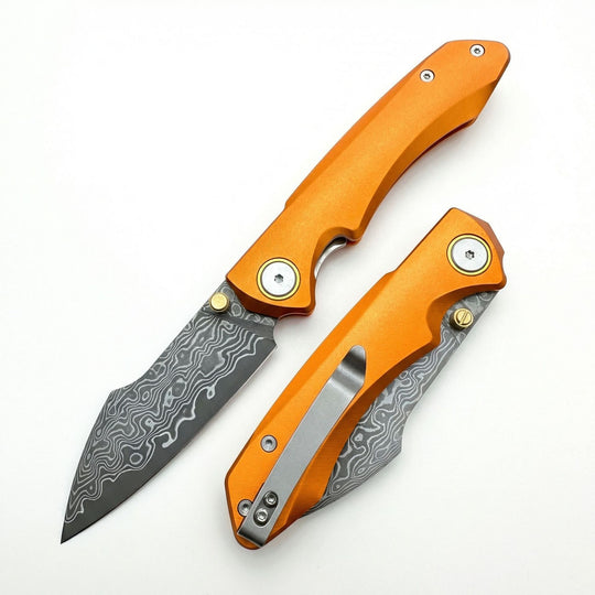 Silver Shark-Lightweight Damascus VG10 EDC Folding Pocket Clip Knife