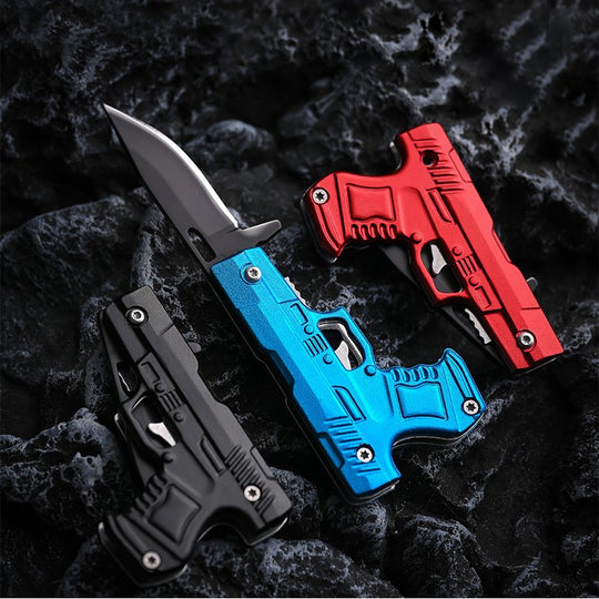 ADD-ONS: Gun-Inspired Mini Stainless Steel Folding Knife
