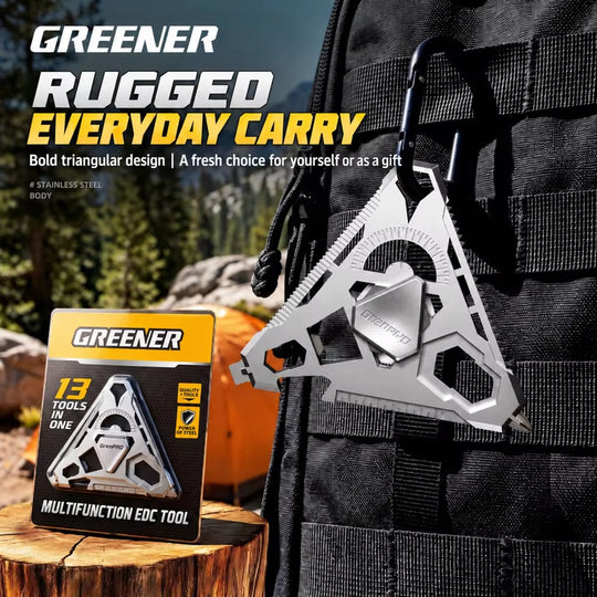 TriPivot:Triangle Mini 13-IN-1 EDC Rotating Multitool