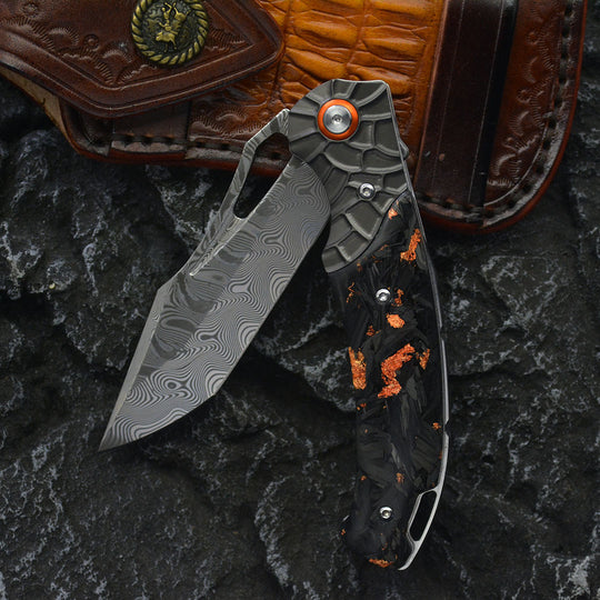 The Nightflare – VG10 Damascus EDC Folding Knife