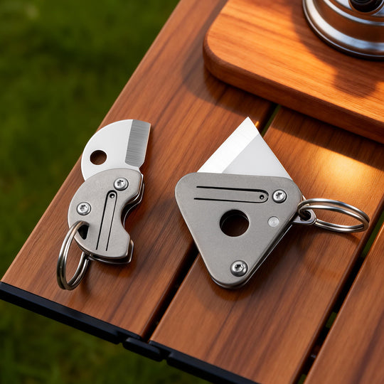 Zero-Bulk:Ultra Mini Titanium Pocket Keychain EDCFolding Knife