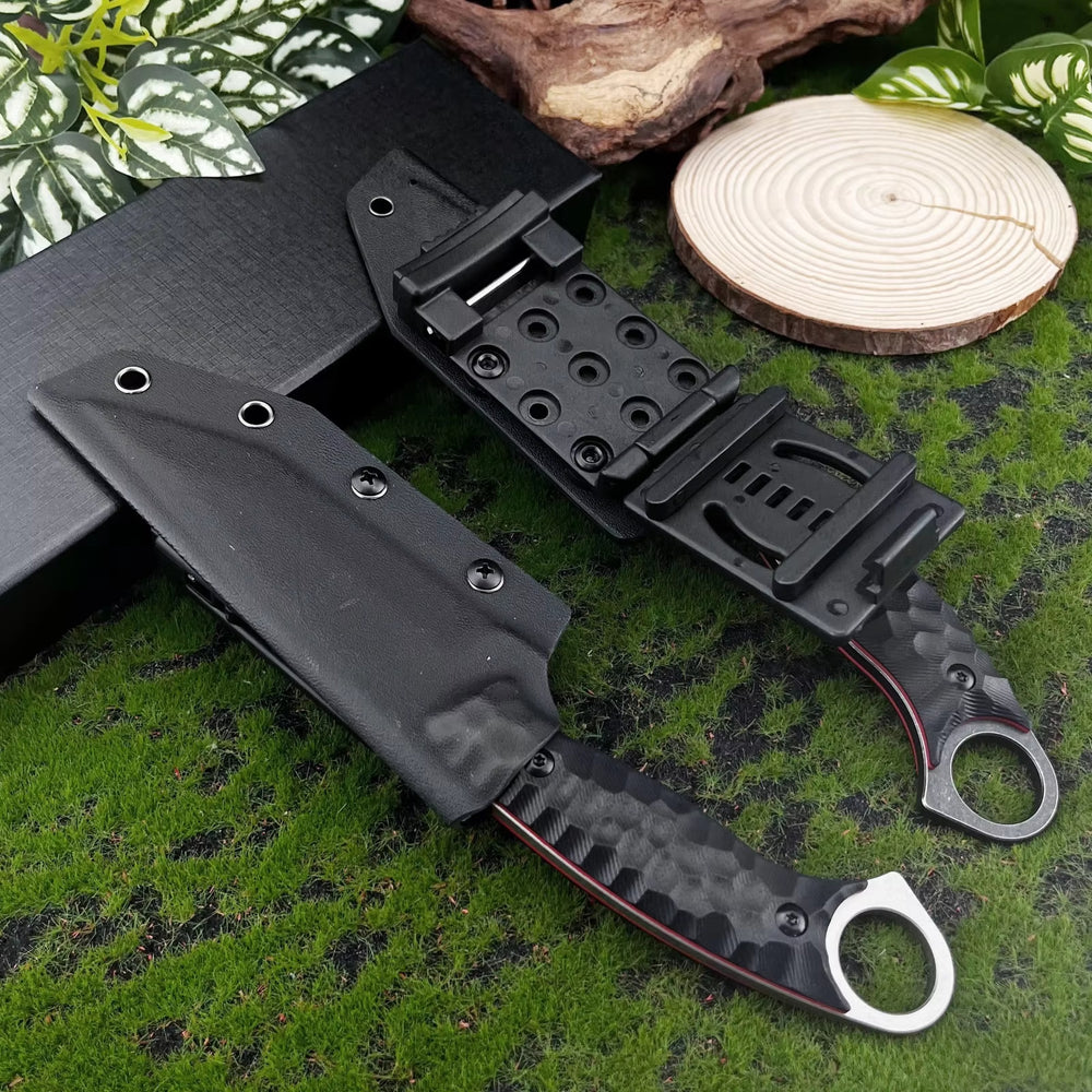 The Tharvex:7Cr13MoV Fixed Blade Survival G10 HandleEDC Knife