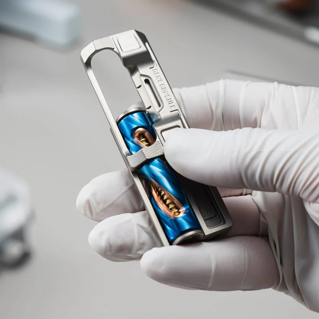 Gene Capsule - DNA double helix EDC slider with titanium and PEI options