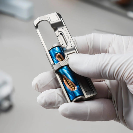 Gene Capsule - DNA double helix EDC slider with titanium and PEI options