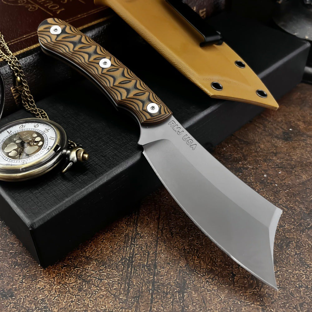 RavenEdge:8Cr13MoV Steel Fixed Blade Wilderness Utility Knife
