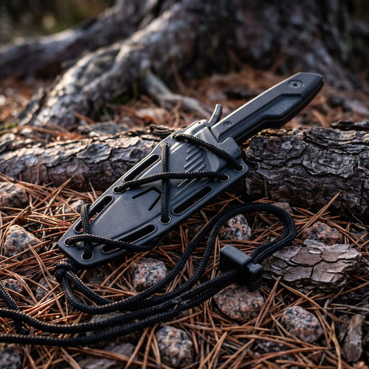 The Ravix:N690 Steel Fixed Blade EDC Outdoor Knife with K-Sheath