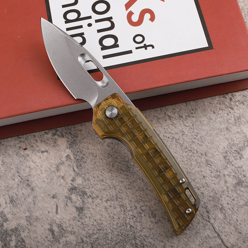 Pterosaur Wing：PEI Handle Folding Knife with 14C28N Steel