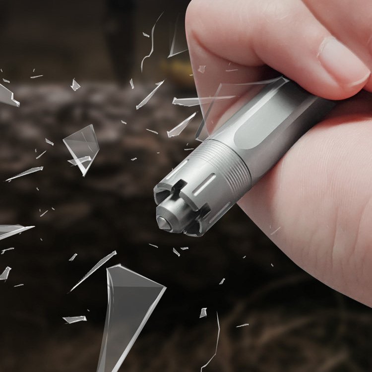 The Meteor:Titanium Bolt Action EDC Tungsten Steel Tactical Pen