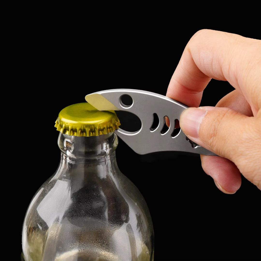 The Mako:Titanium EDC Pry Bar, Screwdriver Pocket Multi-Tool
