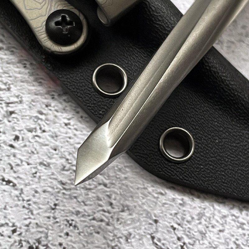 TitanSpike:Titanium Tactical Utility EDC Tool with K-Sheath