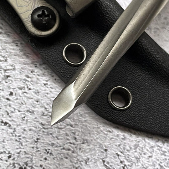 TitanSpike:Titanium Tactical Utility EDC Tool with K-Sheath