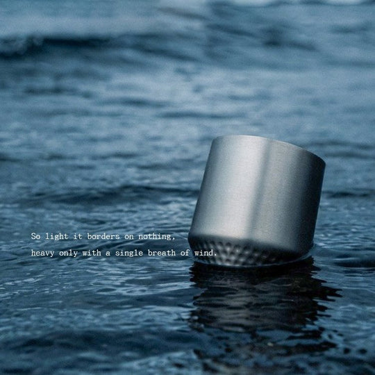 The LUMA:Pure Titanium Hammered Insulated Cup