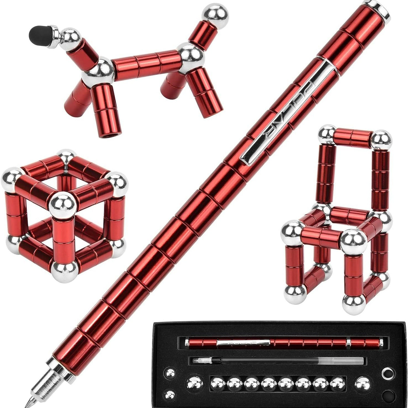 Magnetic Metal Fidget Pen-Deformable Stress Multifunctional Various of Shapes