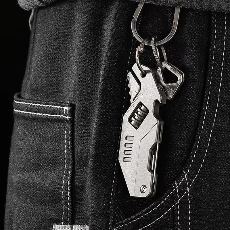 The Pulse:Titanium Multi-Function EDC Folding Knife Pliers