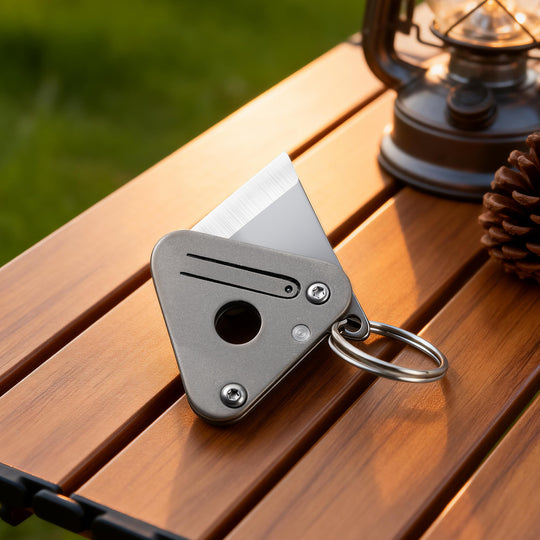 Zero-Bulk:Ultra Mini Titanium Pocket Keychain EDCFolding Knife