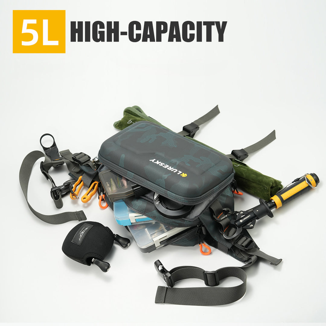 LureHaul – Waterproof Multi-Carry Fishing Sling Bag For Lures, Tackle & Outdoor Gear