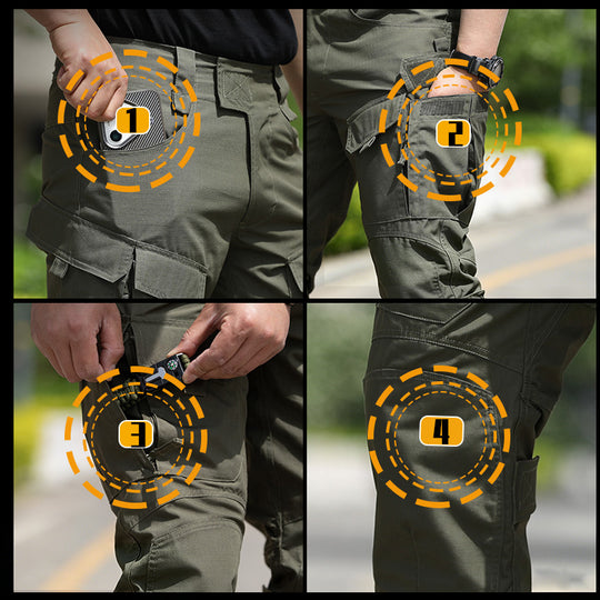 Trailhead - Leg Tactical Cargo Pants for Men Durable, Ripstop, Multi-Pocket Outdoor Camo Pants