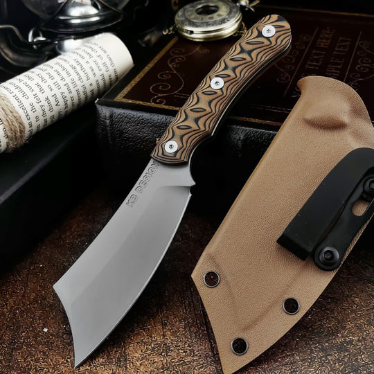 RavenEdge:8Cr13MoV Steel Fixed Blade Wilderness Utility Knife