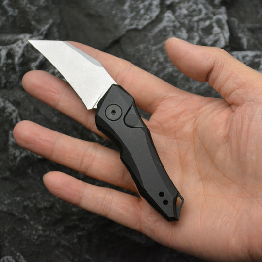 Rainbow Shield:Aluminum Handle Mini Outdoor Folding Pocket EDC Knife