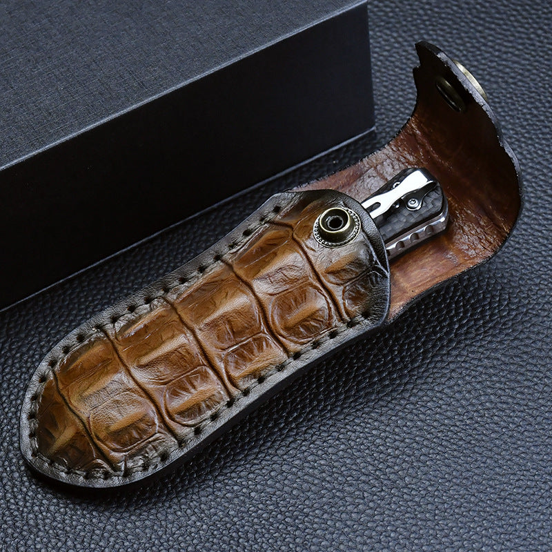 Panther Like:Camping & Self-Defense Damascus Folding EDC Knife