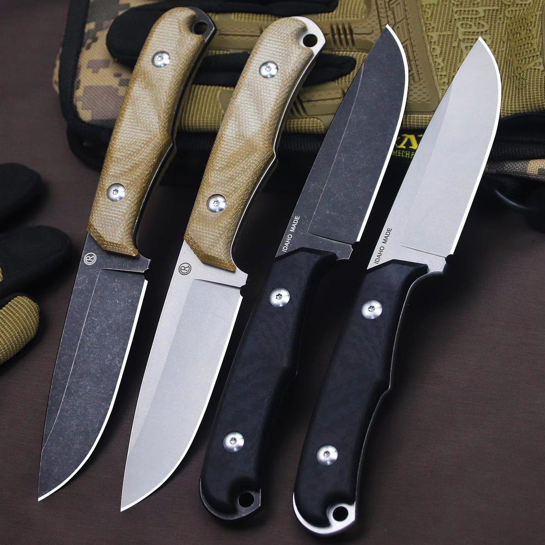 The Ravik:D2 Steel Minimalist Fixed Blade EDC Knife