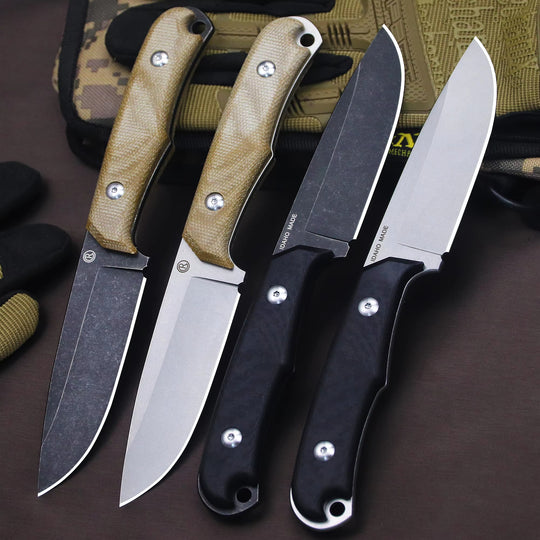 The Ravik:D2 Steel Minimalist Fixed Blade EDC Knife