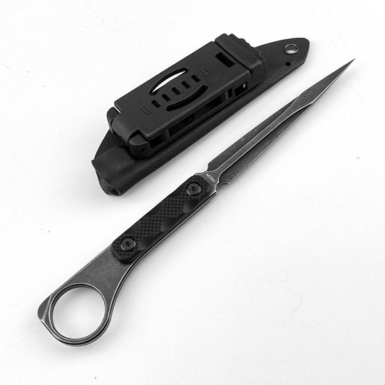 The Ice Pick:Triangular Spike EDC Fixed Blade Knife with K-Sheath