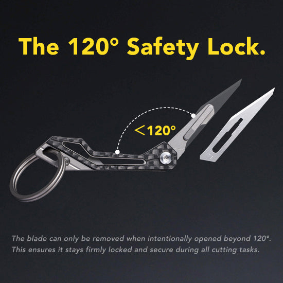 KeyKnife: Mini Titanium & Carbon Fiber EDC Scalpel