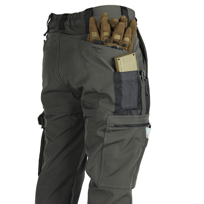 Frontier - Softshell Cargo Pants for Men Waterproof, Windproof, Multi-Pocket Outdoor Hiking & Tactical Pants