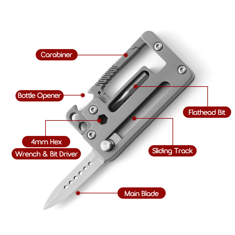 Pico - Mini Titanium Multi-Tool Knife Ultra-Compact EDC Utility Tool for Everyday Carry