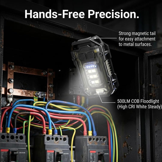 LumiBolt:Rechargeable Ultra-Bright Magnetic LED Keychain Mini Flashlight