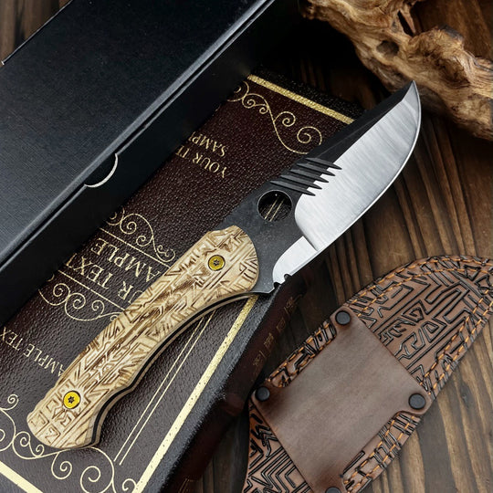 Rune Blade – Fixed Blade Survival Knife with 8Cr13MoV Steel
