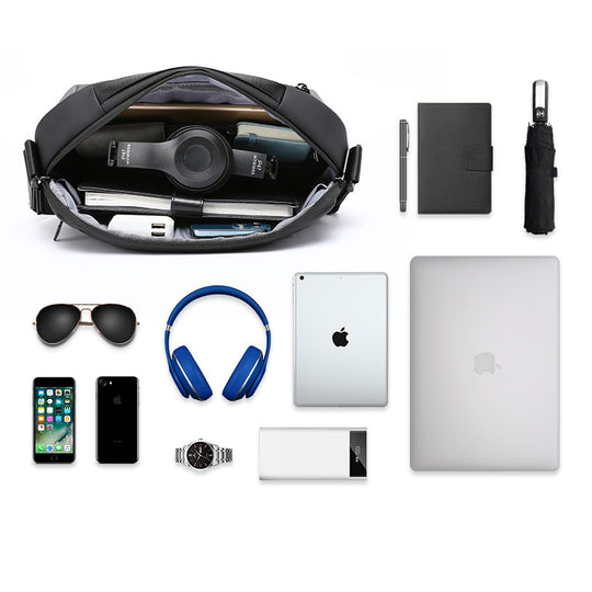 UrbanRig – Trendy Leather Chest Sling For Commuting, Travel & Daily Style