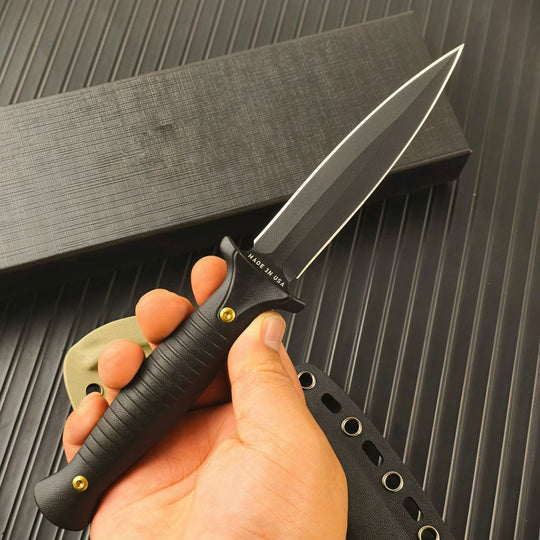 The Rovexis: 7CR13 Steel EDC Full Tang Knife with K-Sheath